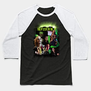 Beetlejuice Movie Collage Lydia Deetz Baseball T-Shirt